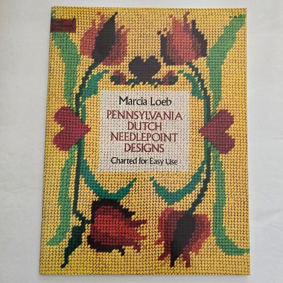 Marcia Loeb Pennsylvania Dutch Needlepoint Designs Charted For Easy Use Book - Picture 8 of 16